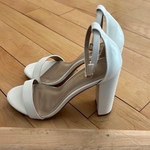 White 4” heels